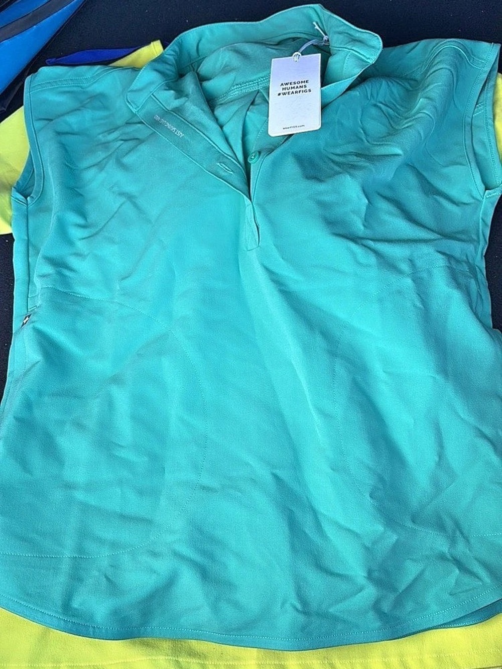 Kids Blue & Green Puffer Vest